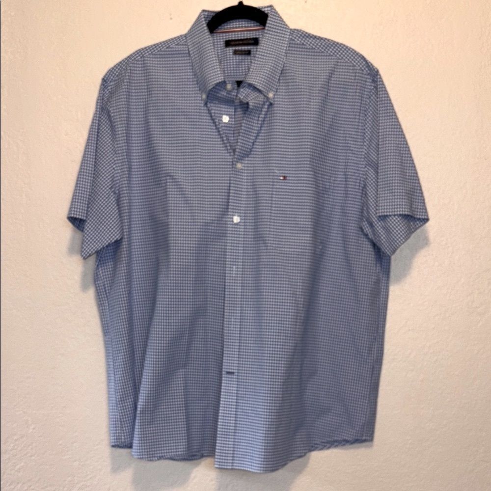 Tommy Hilfiger Men's check shirt XXL 17.5” neck